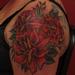 Tattoos - bouquet of traditional red roses  - 62930